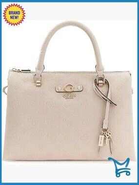 Multi Compartment Satchel with Detachable Crossbody Strap, Eco Faux Leather